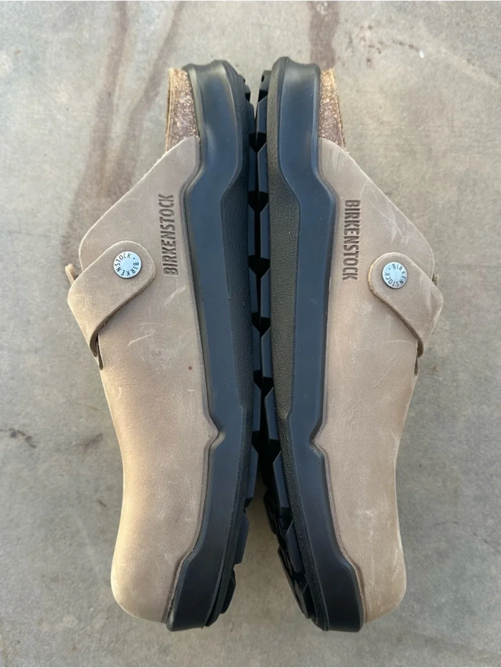 Birkenstock Boston Crosstown Oiled Leather Clogs Tobacco Brown Size 9-9.5 NEW